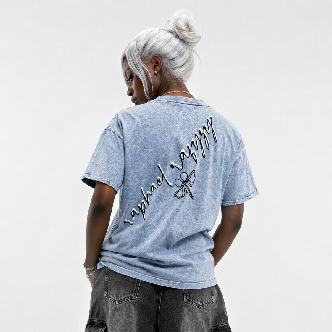 Signature Logo Denim T-Shirt