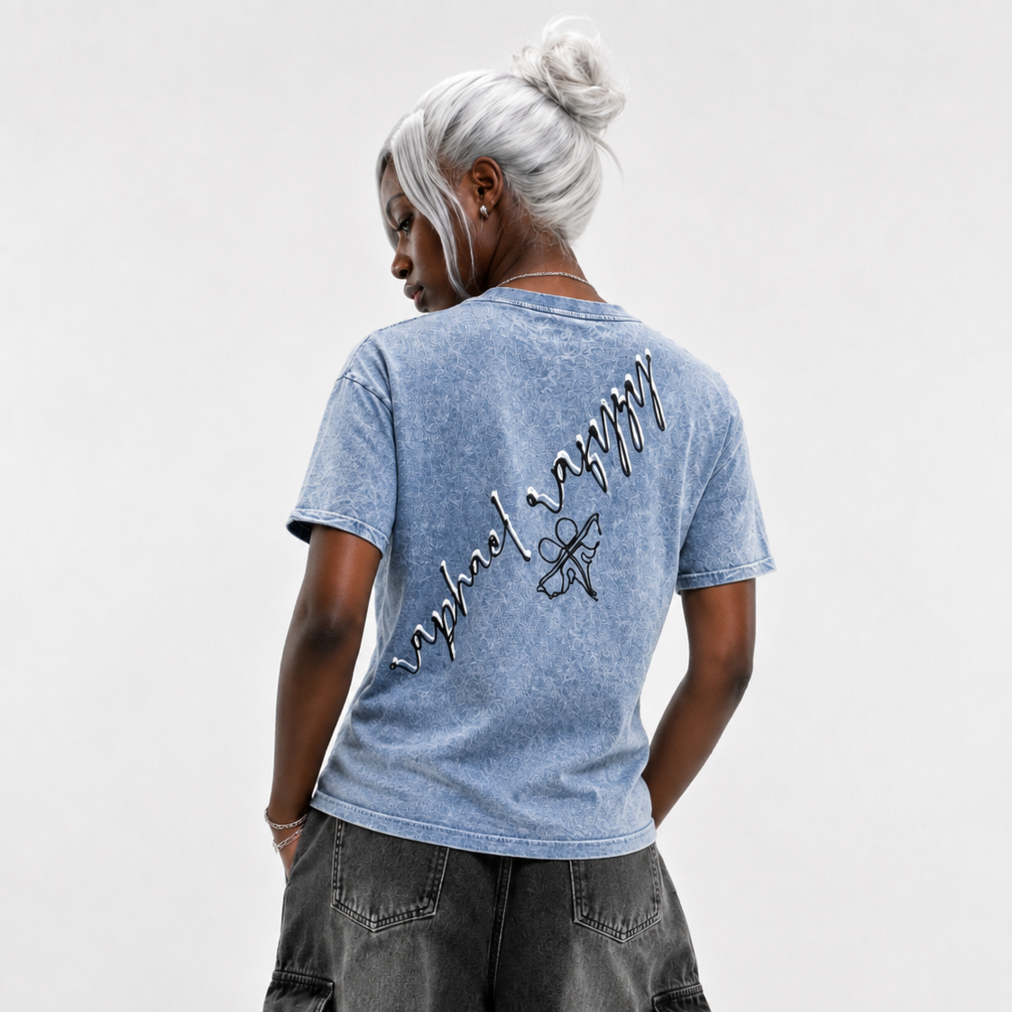 Signature Logo Denim T-Shirt