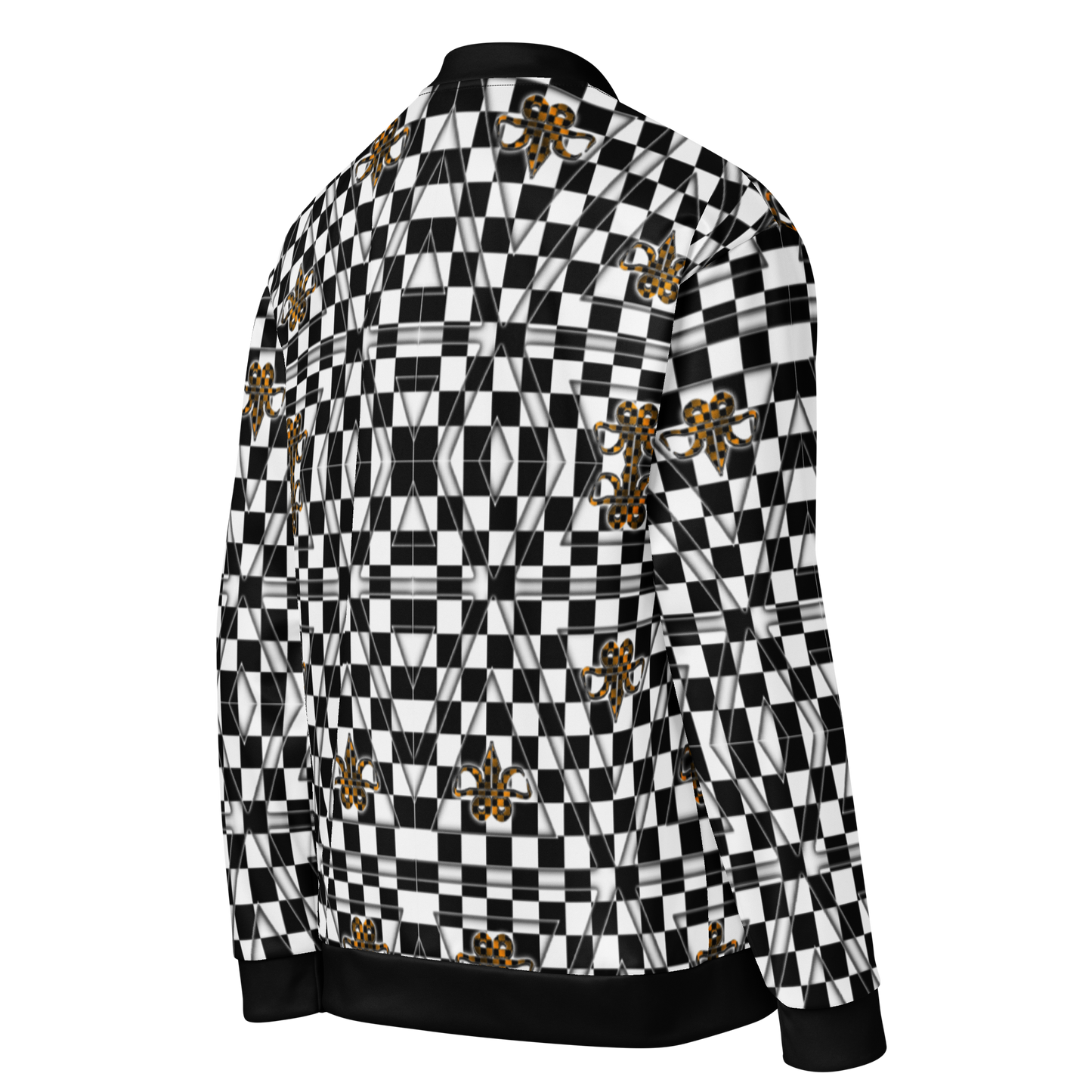 Checkered Bomber Jacket