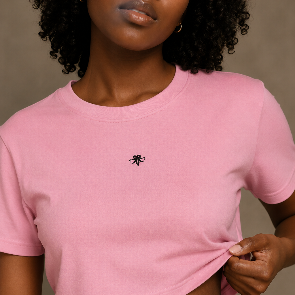 Embroidered Emblem crop top