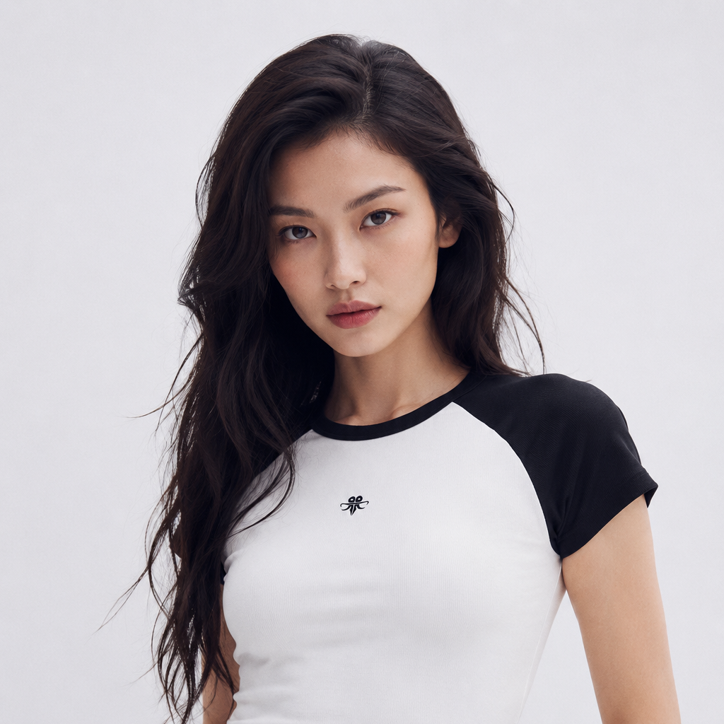 Women’s Micro Rib Emblem Tee