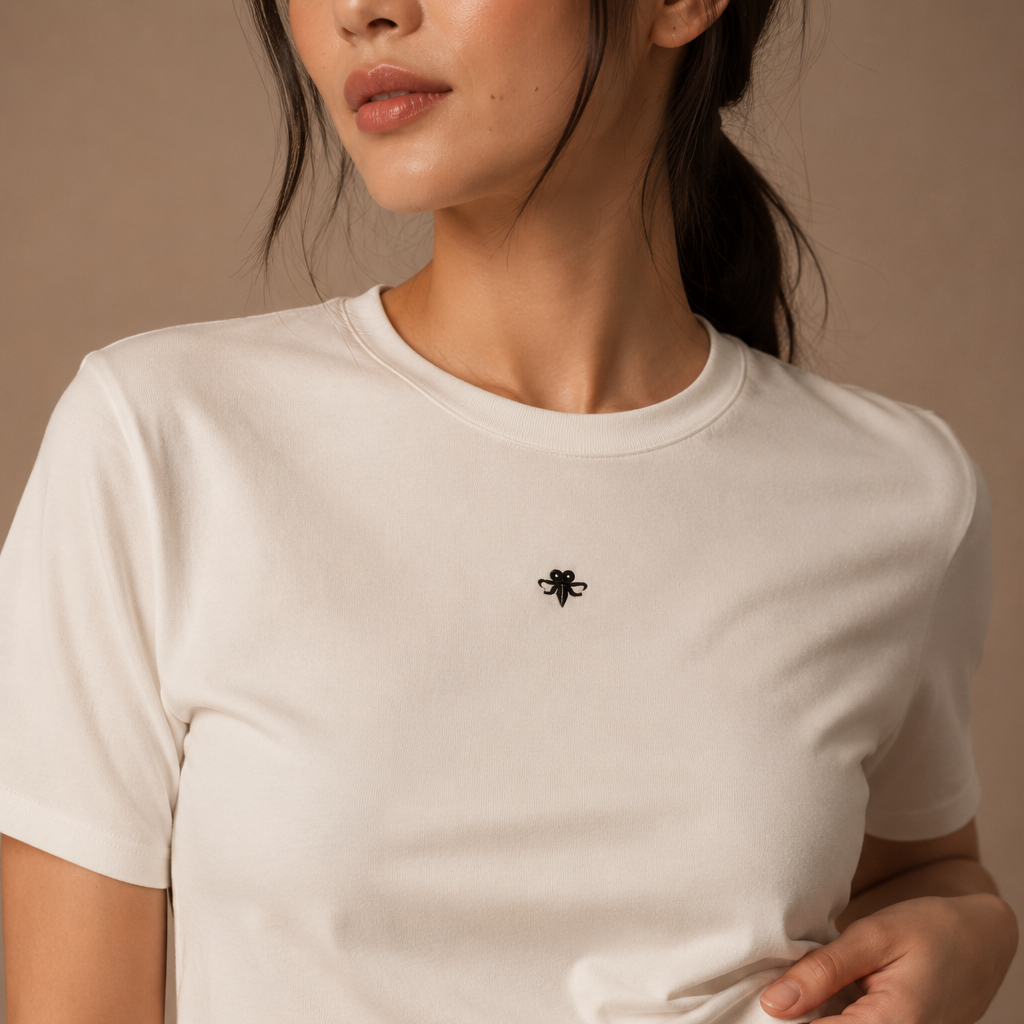 Embroidered Emblem crop top