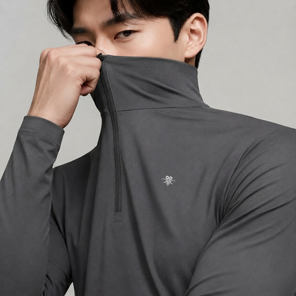 Lightweight Emblem Quarter-Zip Tek