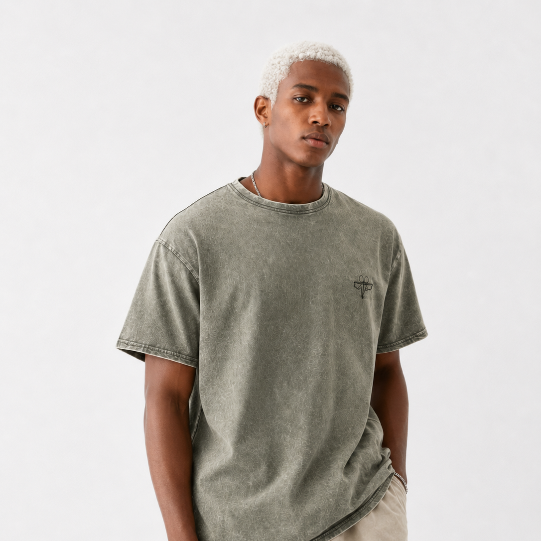 Signature Logo Denim T-Shirt