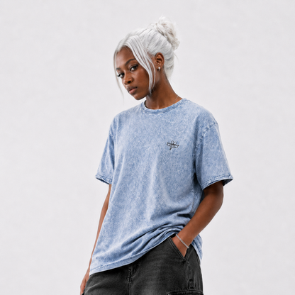Signature Logo Denim T-Shirt