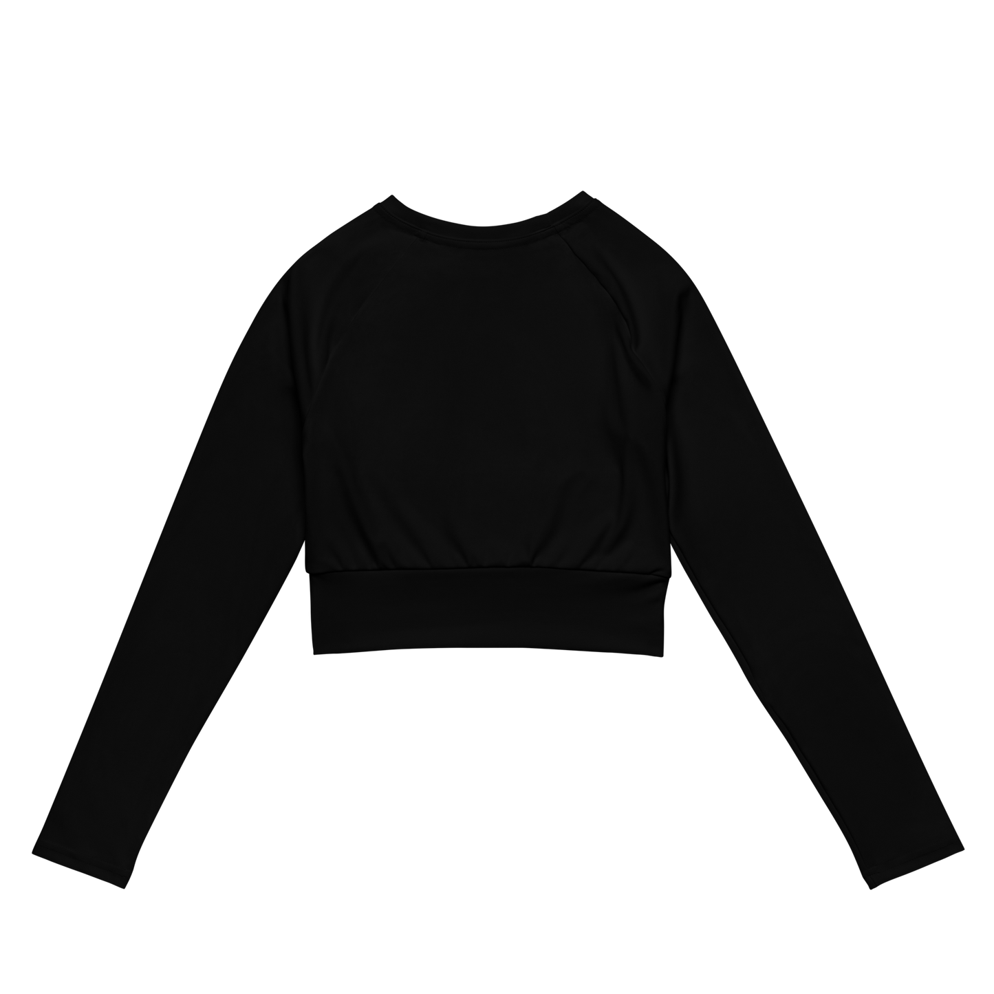 Emblem long-sleeve crop top