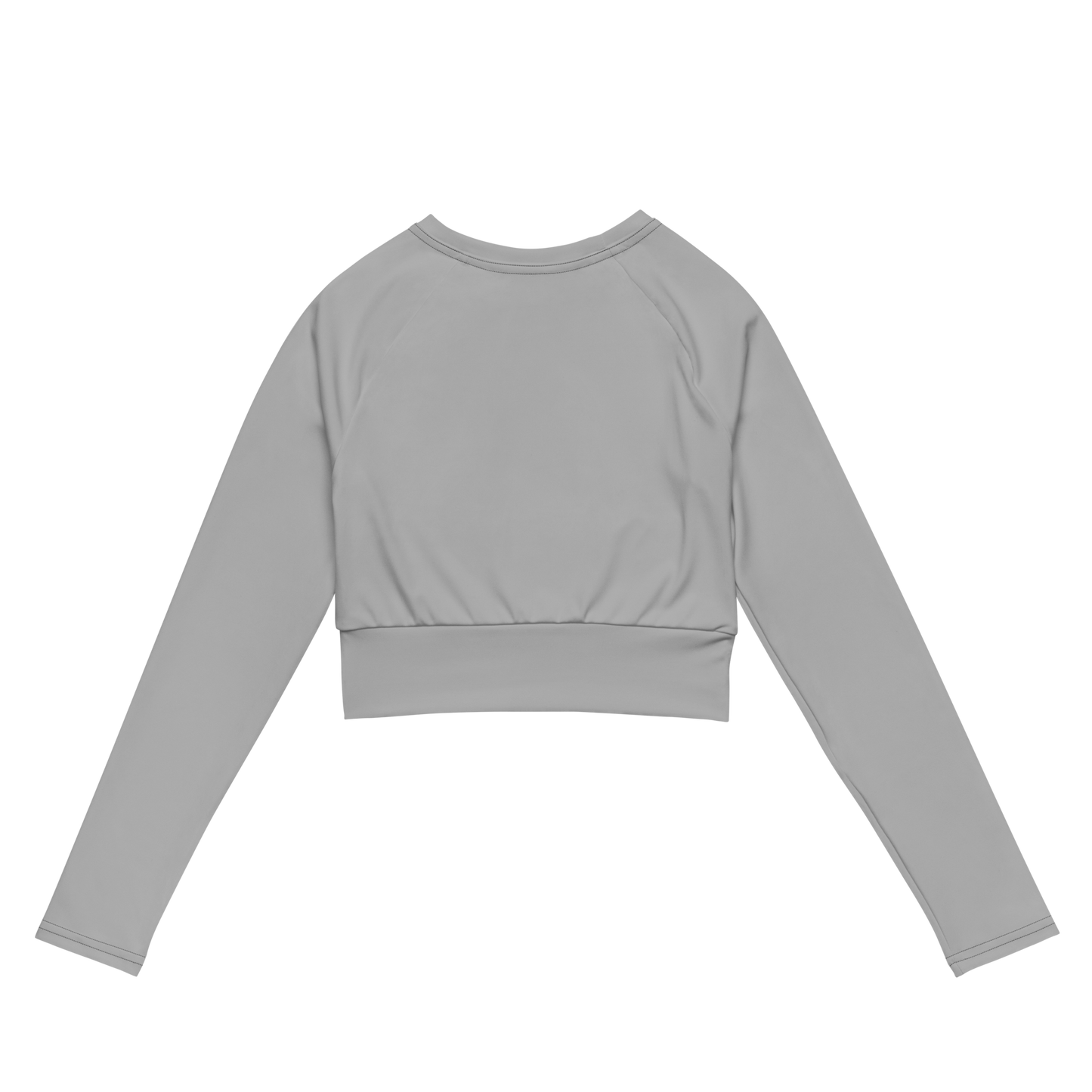 Emblem long-sleeve crop top