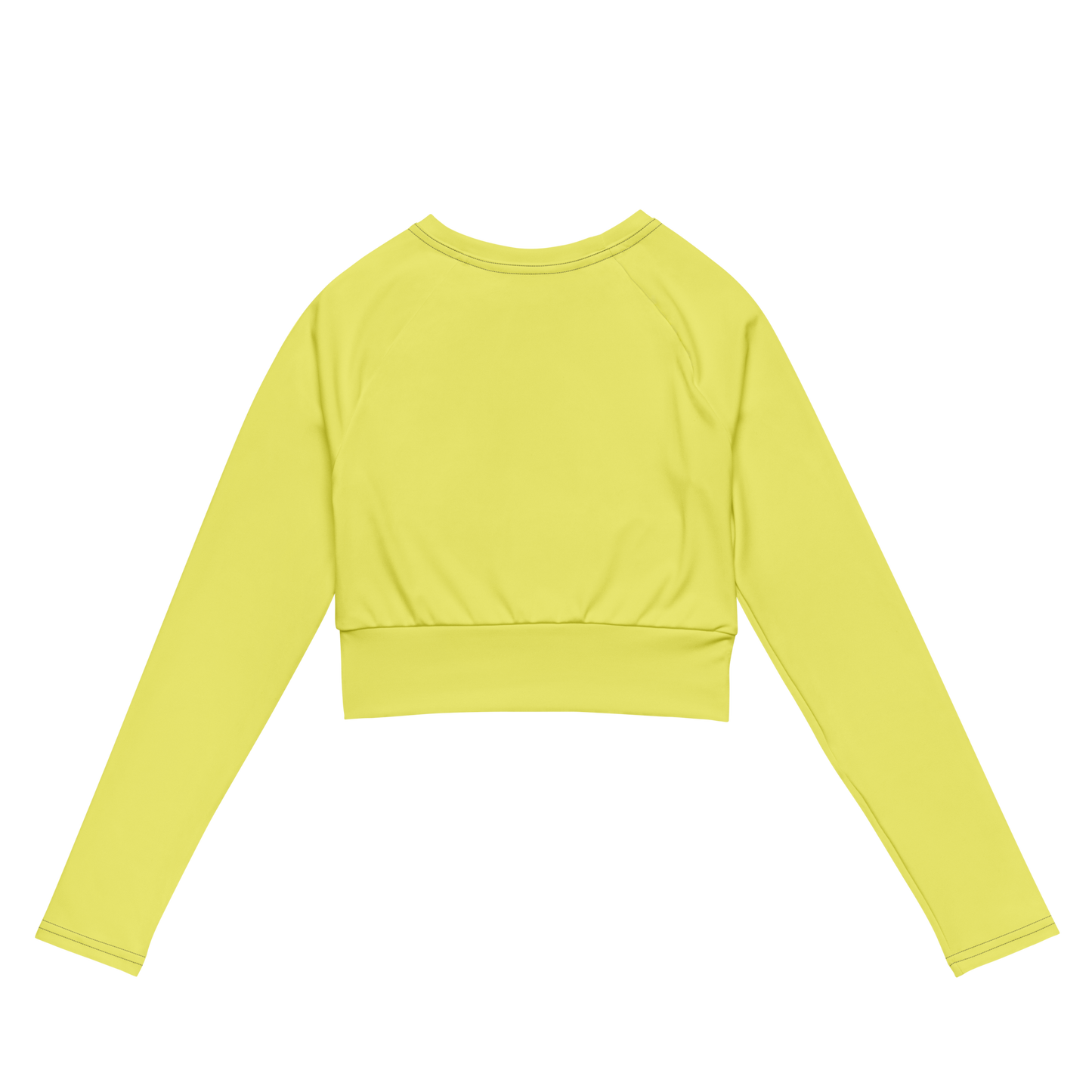 Emblem long-sleeve crop top