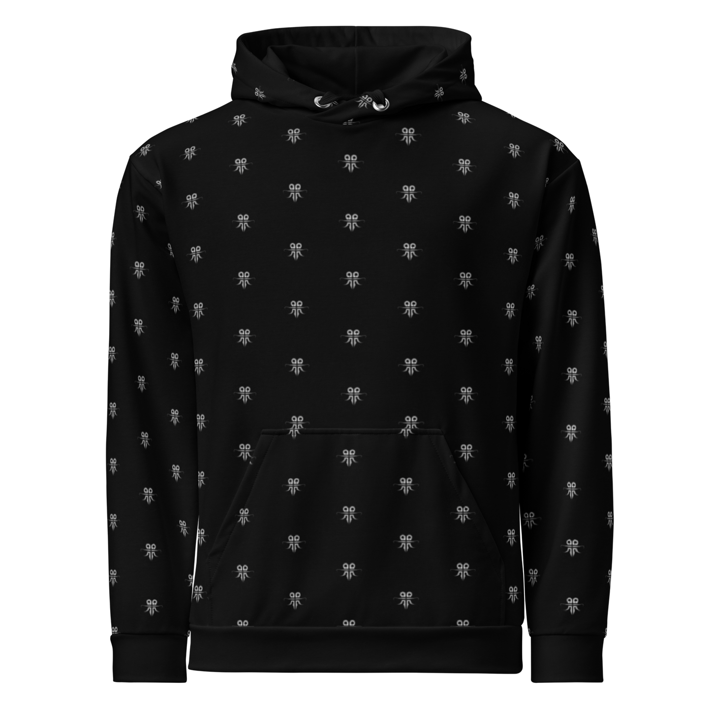 Emblem Pattern Hoodie