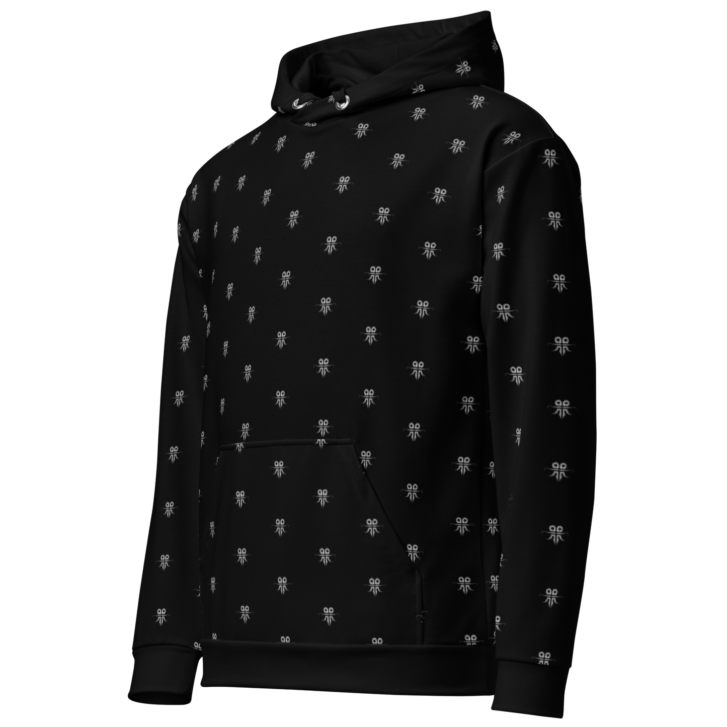 Emblem Pattern Hoodie