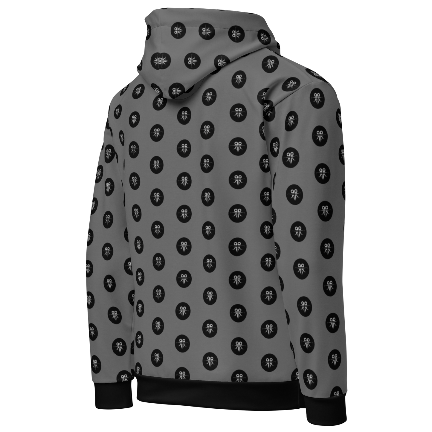 Emblem Pattern Hoodie