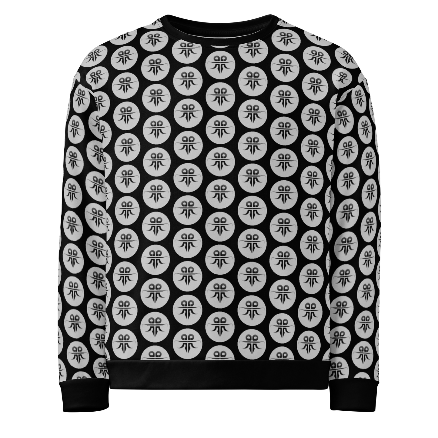 Emblem Pattern Sweatshirt