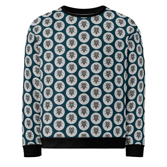 Emblem Pattern Sweatshirt