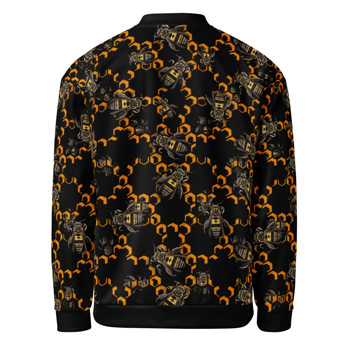 All-Over Honeycomb Bomber Jacket