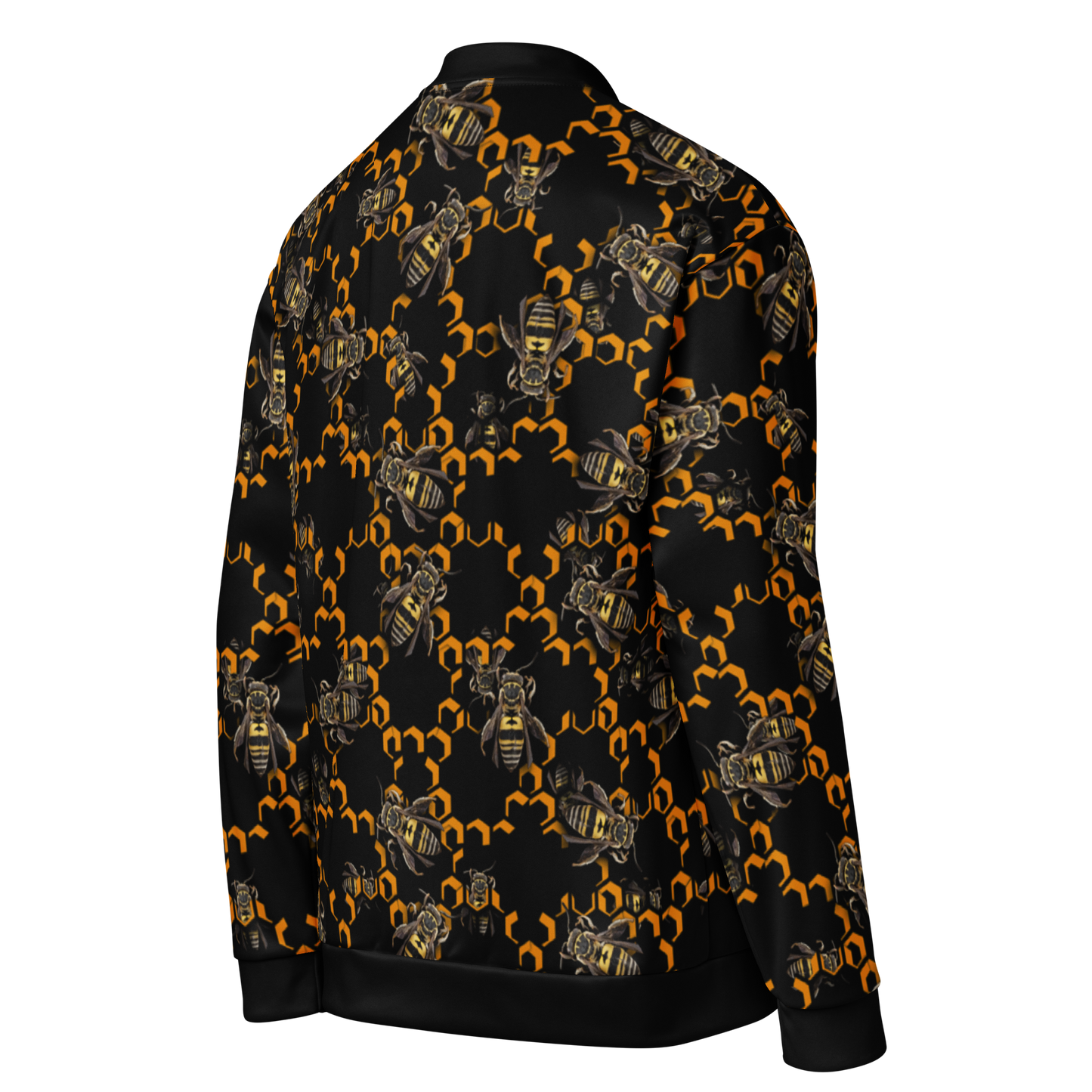 All-Over Honeycomb Bomber Jacket