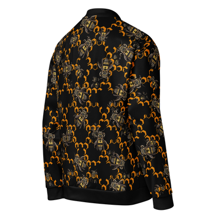 All-Over Honeycomb Bomber Jacket