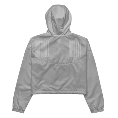 Twin Emblem cropped windbreaker