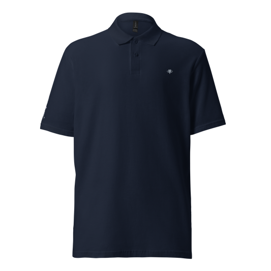 Embroidered Emblem pique polo shirt