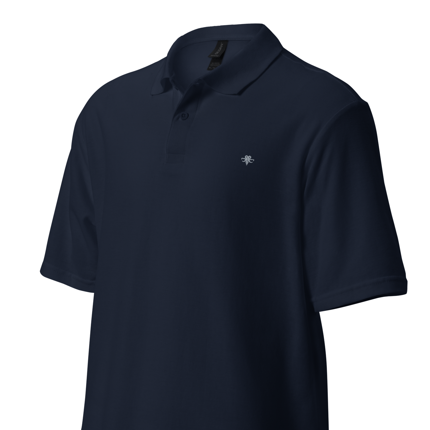 Embroidered Emblem pique polo shirt