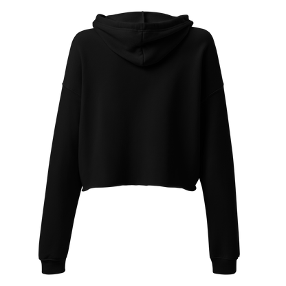 Embroidered Emblem Crop Hoodie